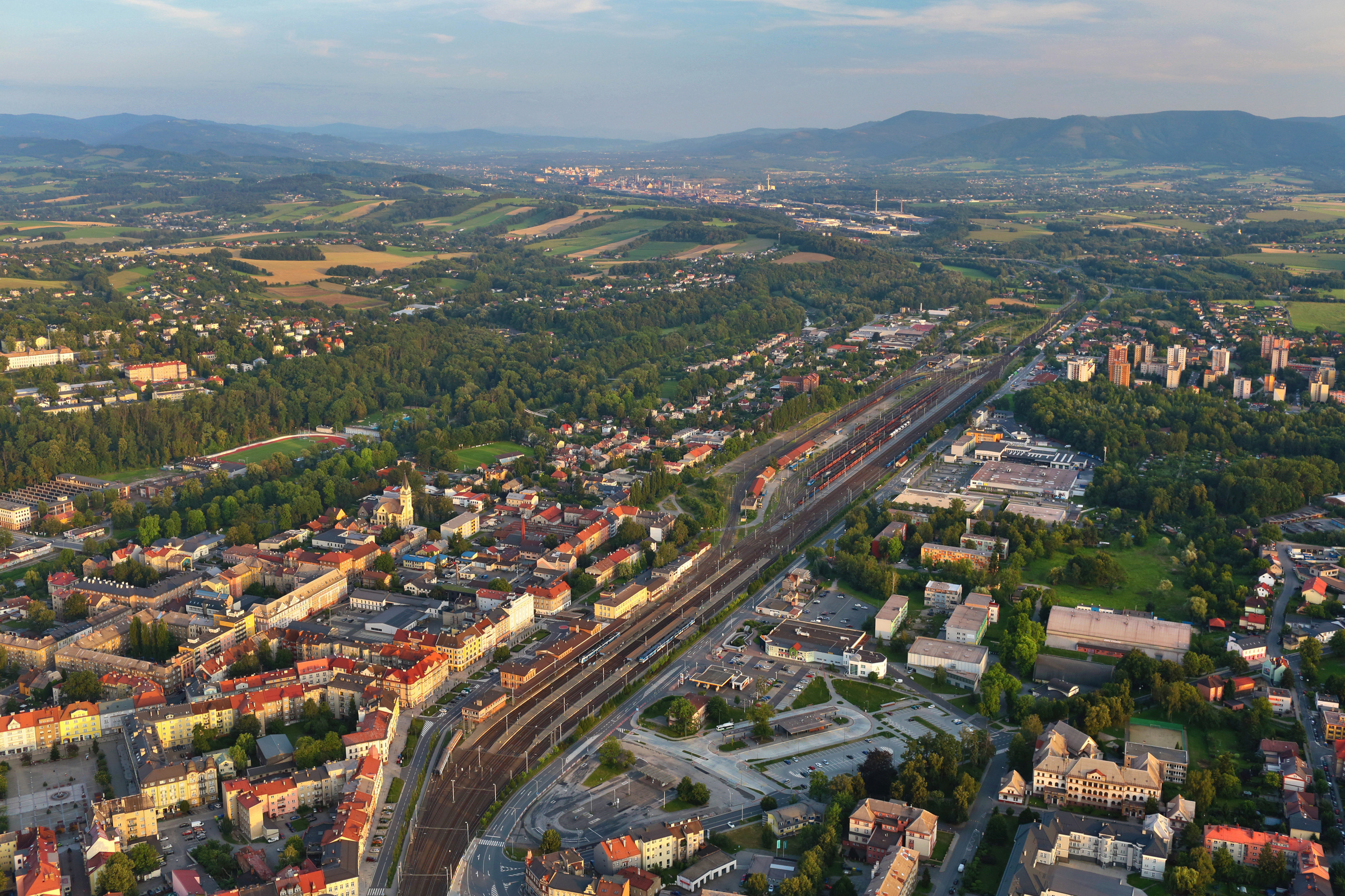 Widok z Czeskiego Cieszyna