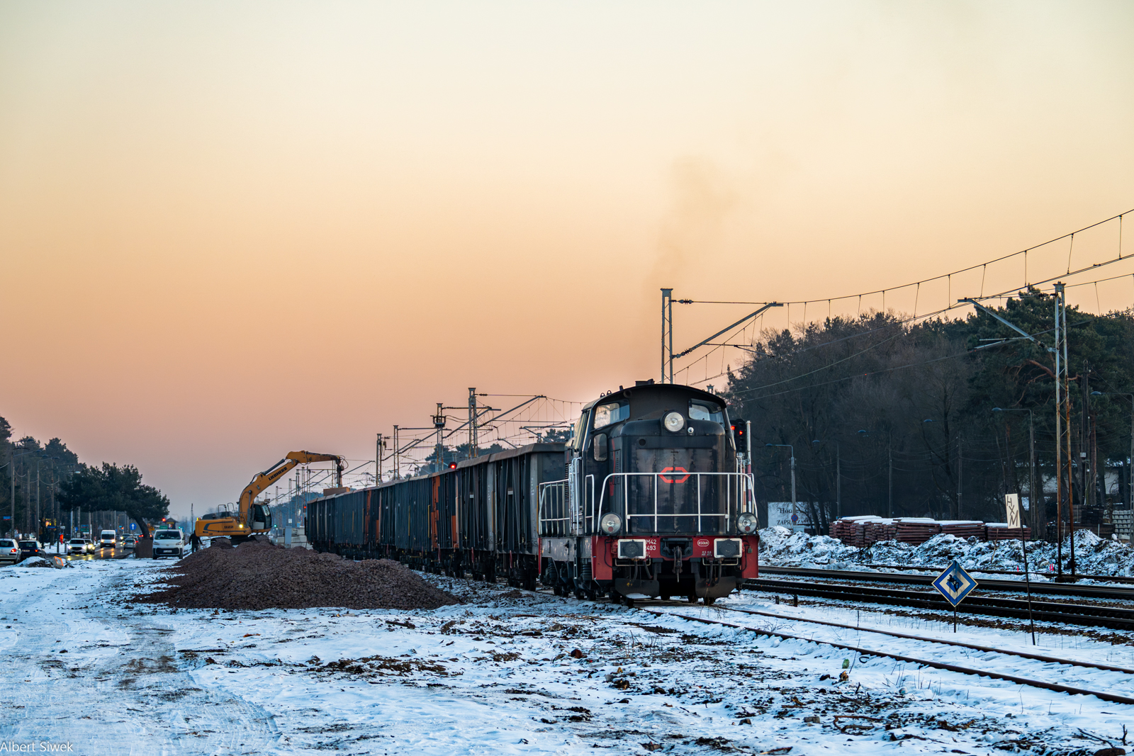 Rozładunek w Falenicy